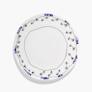 Marni by Serax Midnight Flowers dinner plate Anemone Milk 9.45 inch - Buy now on ShopDecor - Discover the best products by MARNI BY SERAX design