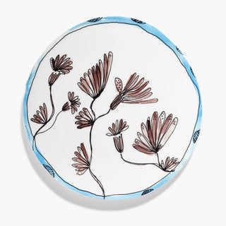 Marni by Serax Midnight Flowers dinner plate Camelia Aubergine 11.03 inch - Buy now on ShopDecor - Discover the best products by MARNI BY SERAX design