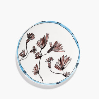 Marni by Serax Midnight Flowers dinner plate Camelia Aubergine 7.88 inch - Buy now on ShopDecor - Discover the best products by MARNI BY SERAX design
