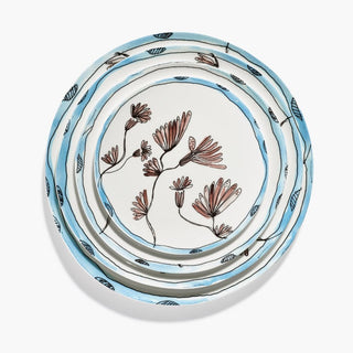 Marni by Serax Midnight Flowers dinner plate - Buy now on ShopDecor - Discover the best products by MARNI BY SERAX design