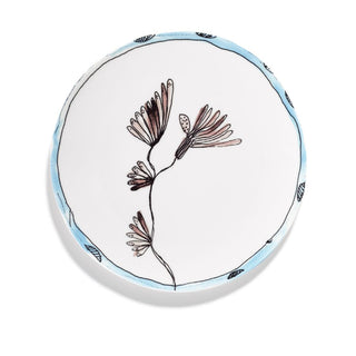 Marni by Serax Midnight Flowers dinner plate Camelia Aubergine 9.45 inch - Buy now on ShopDecor - Discover the best products by MARNI BY SERAX design