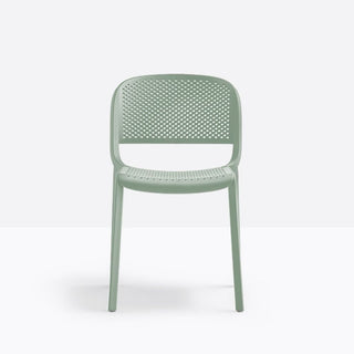 Pedrali Dome 261 perforated chair for outdoor Pedrali Green VE100E - Buy now on ShopDecor - Discover the best products by PEDRALI design