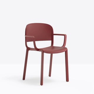 Pedrali Dome 265 chair with armrests for outdoor use Pedrali Red RO400E - Buy now on ShopDecor - Discover the best products by PEDRALI design