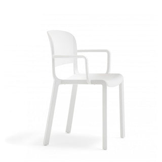 Pedrali Dome 265 chair with armrests for outdoor use White - Buy now on ShopDecor - Discover the best products by PEDRALI design