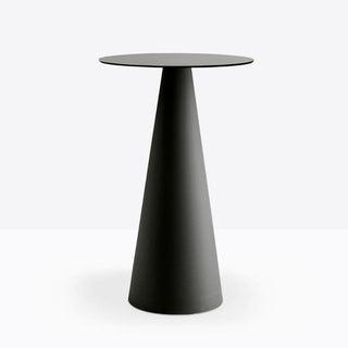 Pedrali Ikon 867 table with solid laminate top diam.27 9/16 inch Black - Buy now on ShopDecor - Discover the best products by PEDRALI design