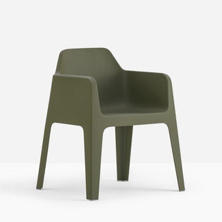 Pedrali Plus 630 garden lounge chair with armrests Pedrali Green VE600E - Buy now on ShopDecor - Discover the best products by PEDRALI design