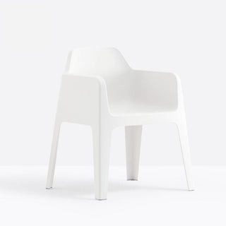Pedrali Plus 630 garden lounge chair with armrests White - Buy now on ShopDecor - Discover the best products by PEDRALI design