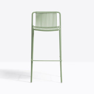 Pedrali Tribeca 3668 garden stool with seat H.30.51 inch for outdoor use Pedrali Green VE100E - Buy now on ShopDecor - Discover the best products by PEDRALI design
