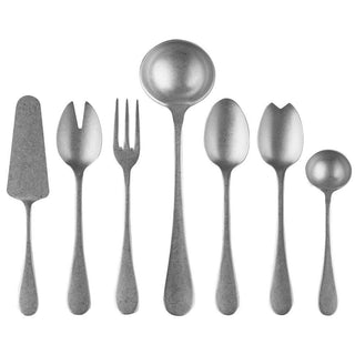 Mepra Michelanelo Vintage 7-piece full serving set pewter - Buy now on ShopDecor - Discover the best products by MEPRA design