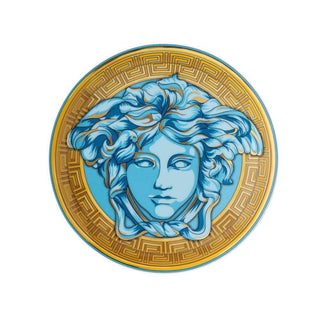 Versace meets Rosenthal Medusa Amplified plate diam. 6.70 inch Versace Blue Coin - Buy now on ShopDecor - Discover the best products by VERSACE HOME design