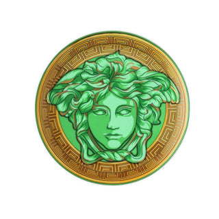 Versace meets Rosenthal Medusa Amplified plate diam. 6.70 inch Versace Green Coin - Buy now on ShopDecor - Discover the best products by VERSACE HOME design